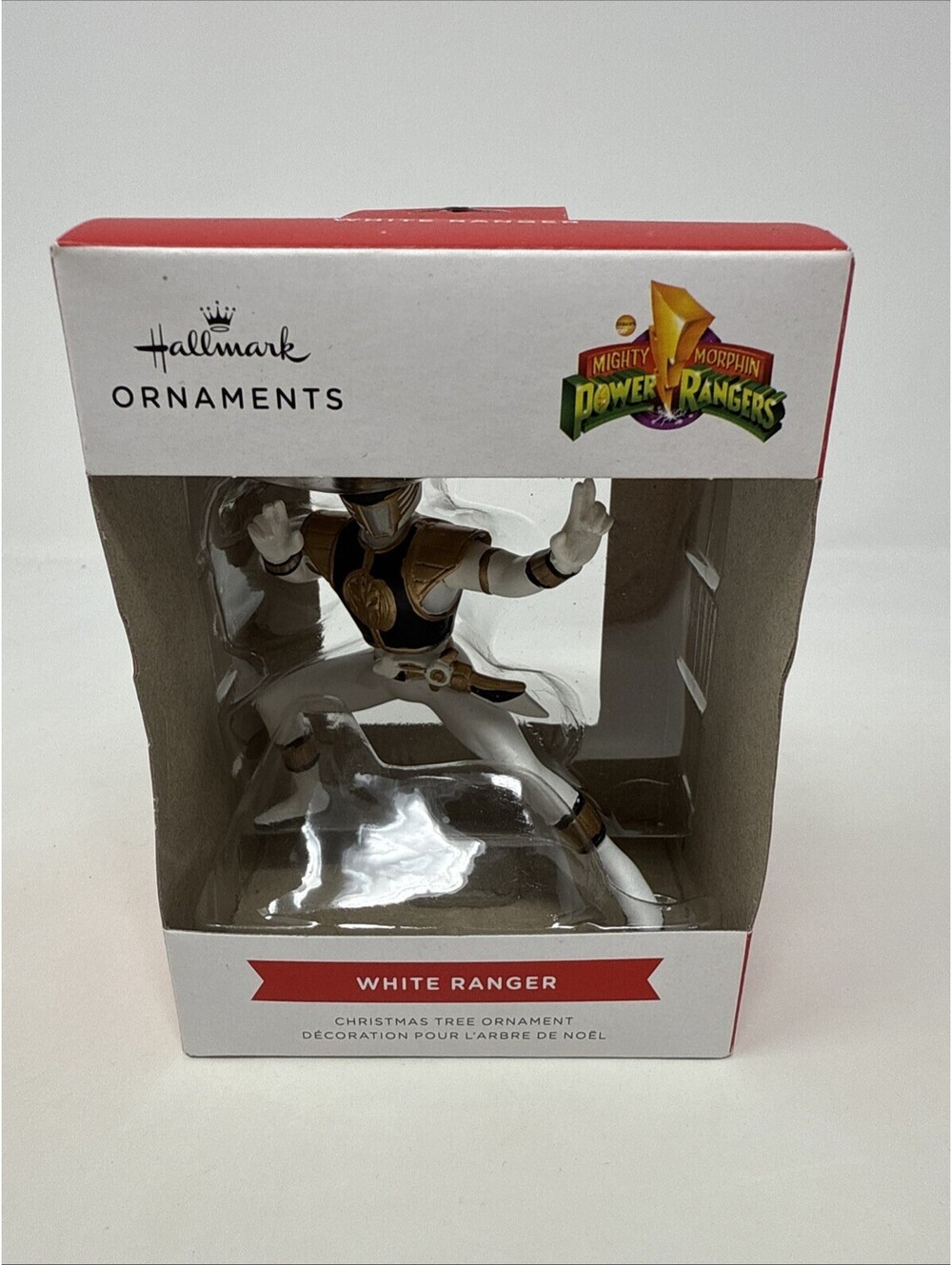 2025 Hallmark Hasbro Power Rangers WHITE RANGER Christmas Ornament